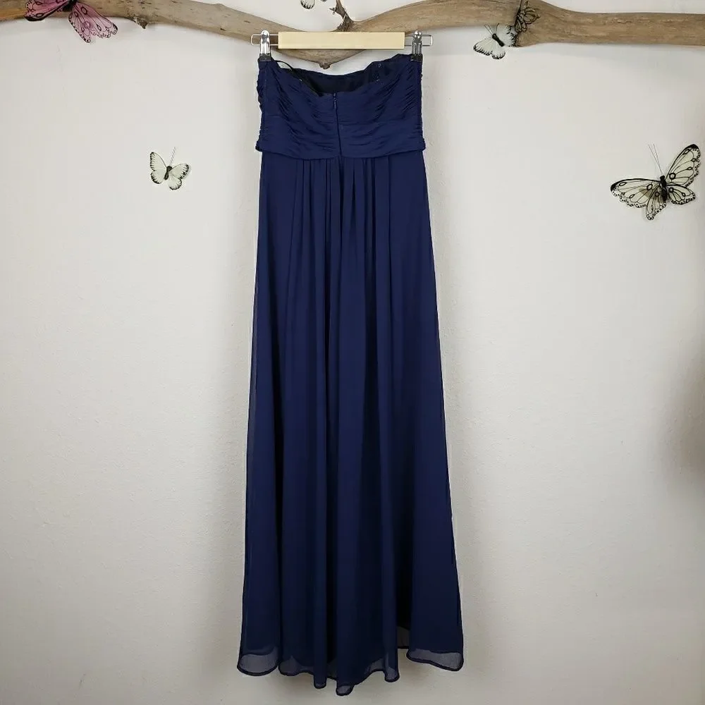 Vineyard collection navy bridesmaid dress
